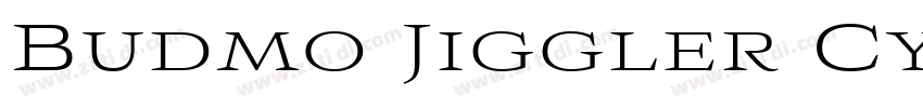 Budmo Jiggler Cyr Re字体转换